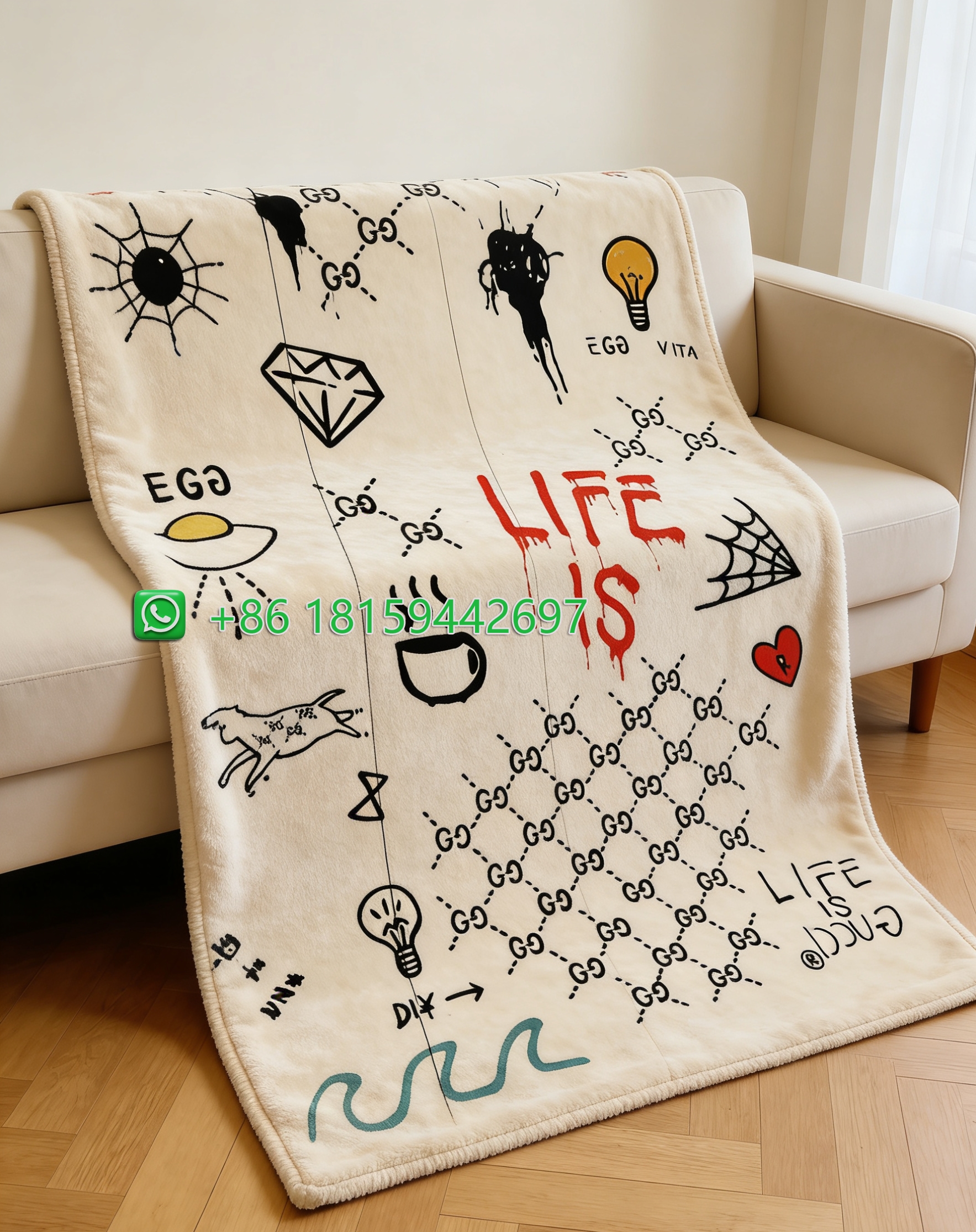 Gucci Throw Blankets